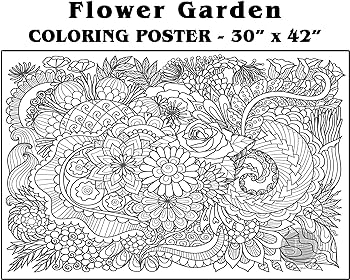 Sjprinter giant coloring poster for kids and adults