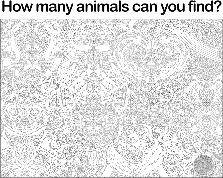 Sjprinter giant coloring poster for kids and adults