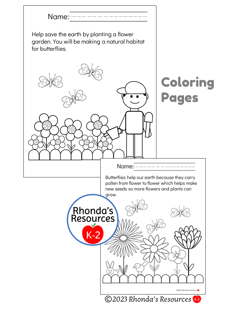 Earth day activities poster coloring pages sorting cards worksheets writing prompts made by teachers