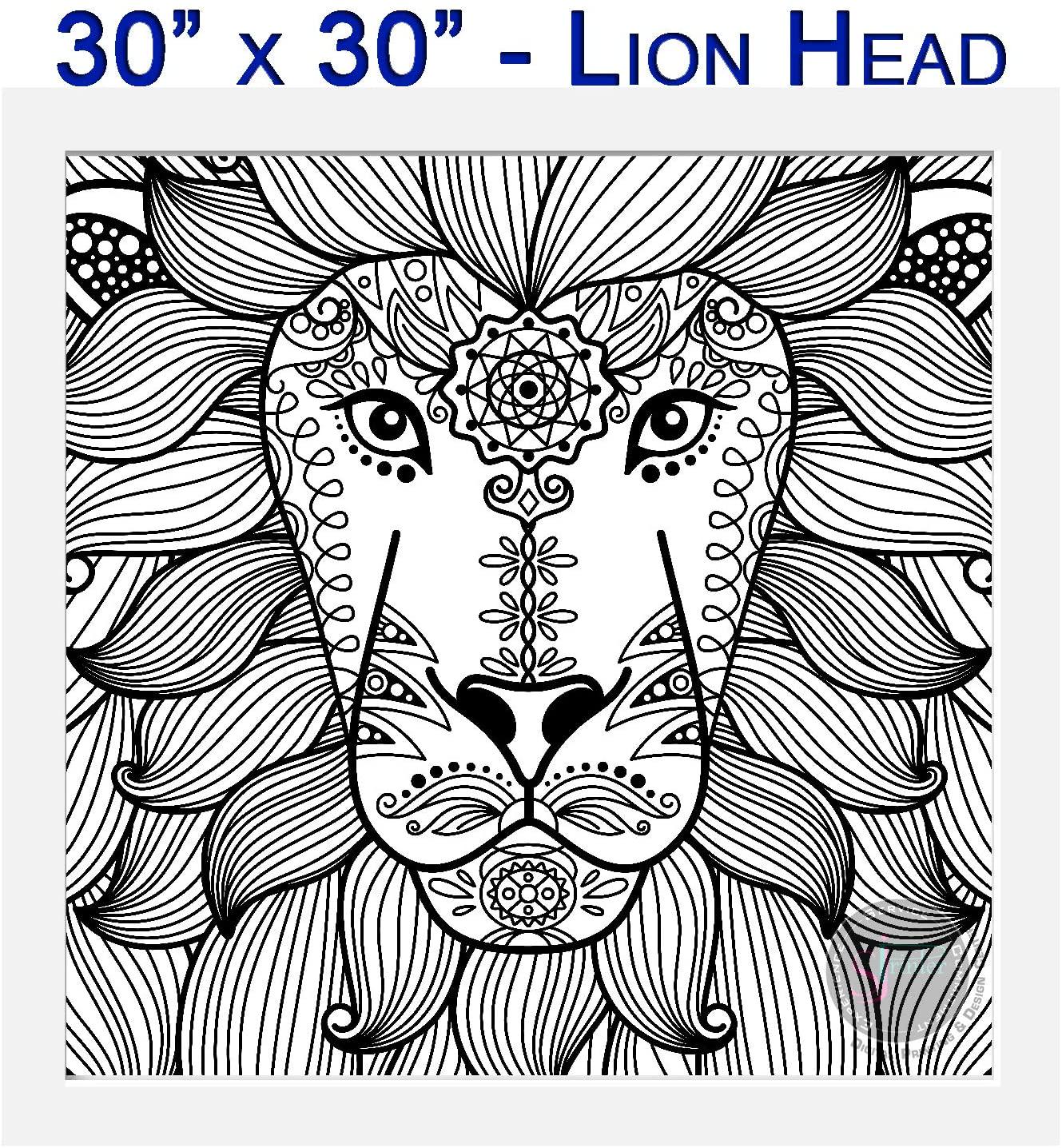 Giant coloring poster for kids and adults