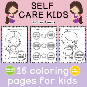 Healthy habits coloring fun for young learners by kinder gems store