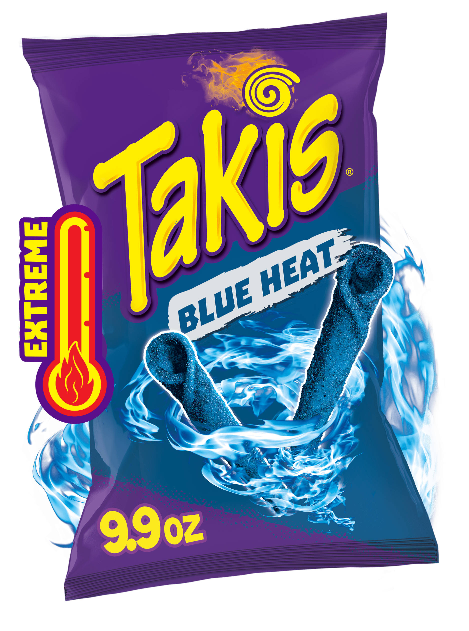 Takis blue heat oz sharing size bag hot chili pepper rolled tortilla chips