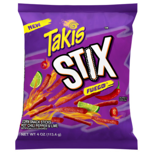 Takis corn snack sticks fuego