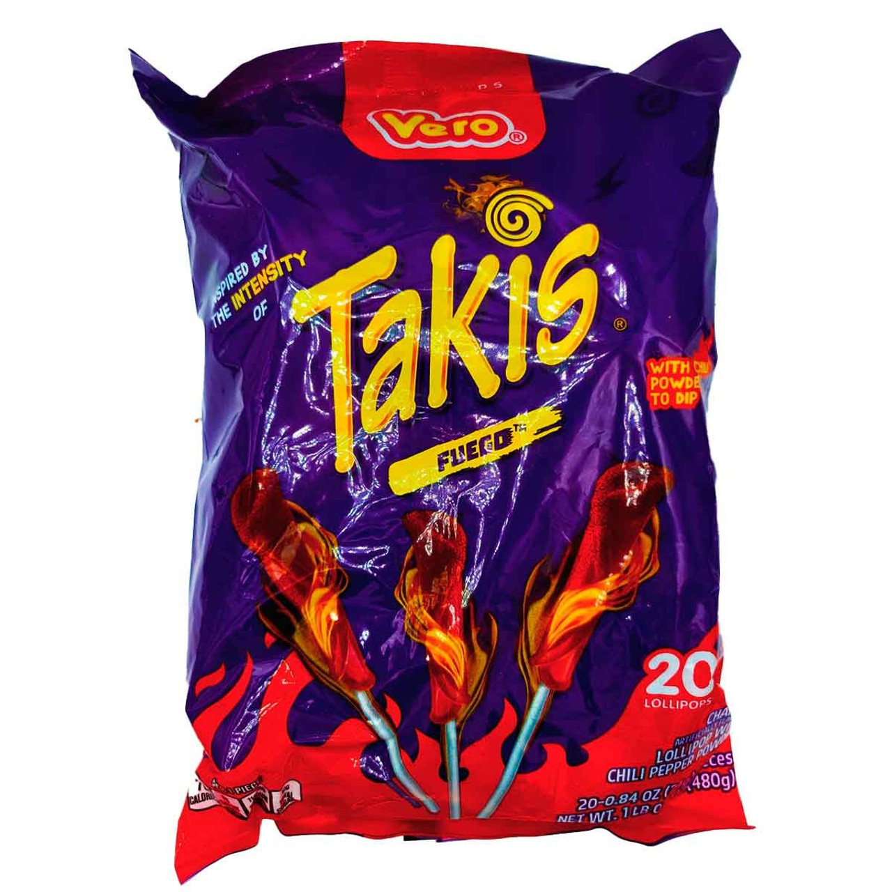 Lollipop takis vero paleta piece pack buy at my mexican candy