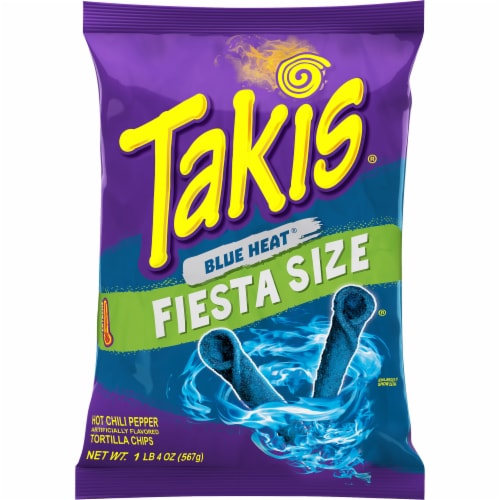 Takis rolls spicy blue heat hot chili pepper tortilla chips oz
