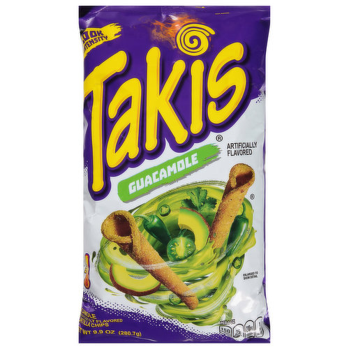 Takis tortilla chips guacamole