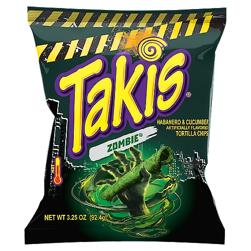 Takis zombie habanero cucumber tortilla chips oz