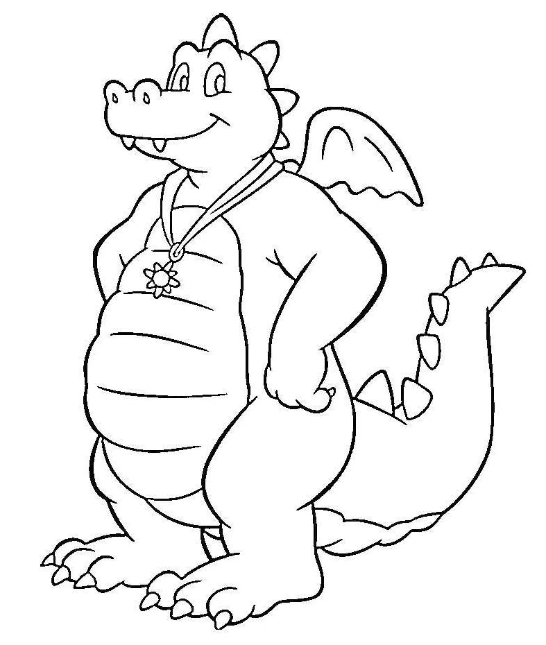 Coloring pages cartoon educational dragon tales coloring pages