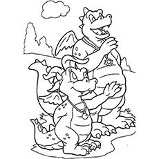 Top free printable dragon tales coloring pages online