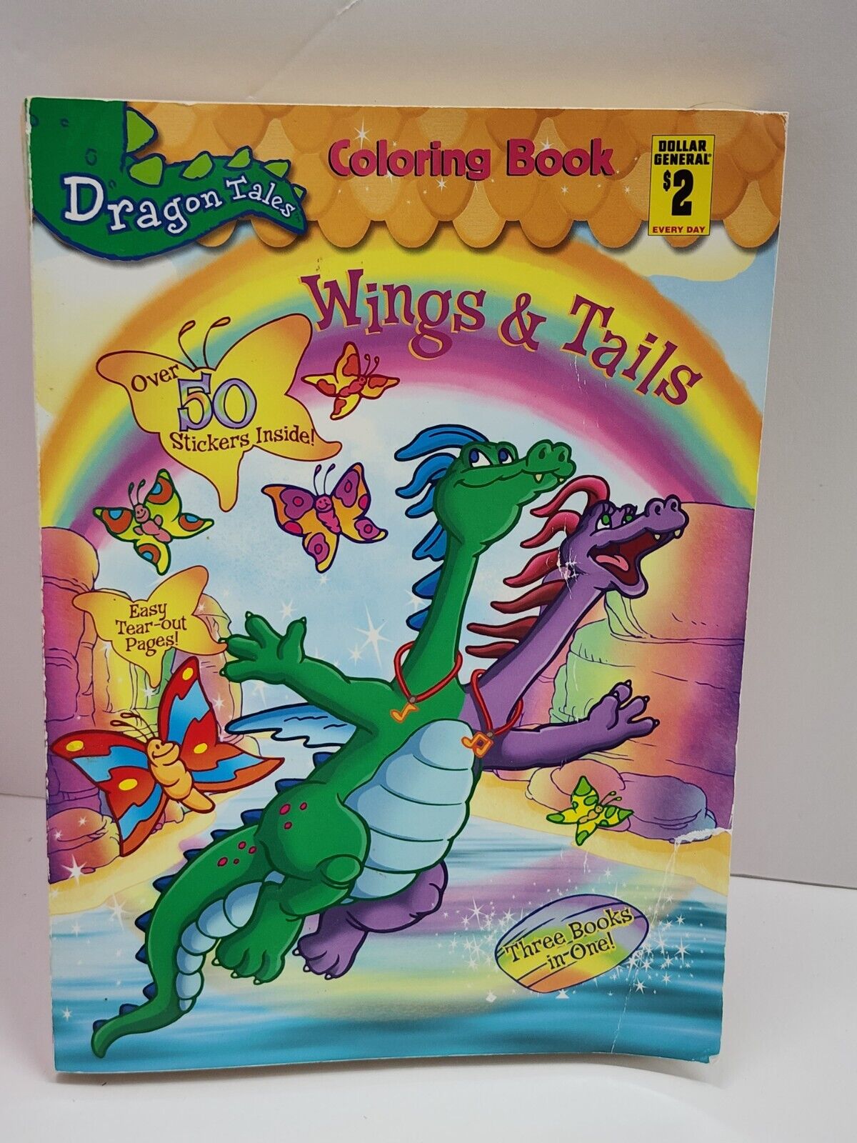 Dragon tales coloring book wings and tails stickers