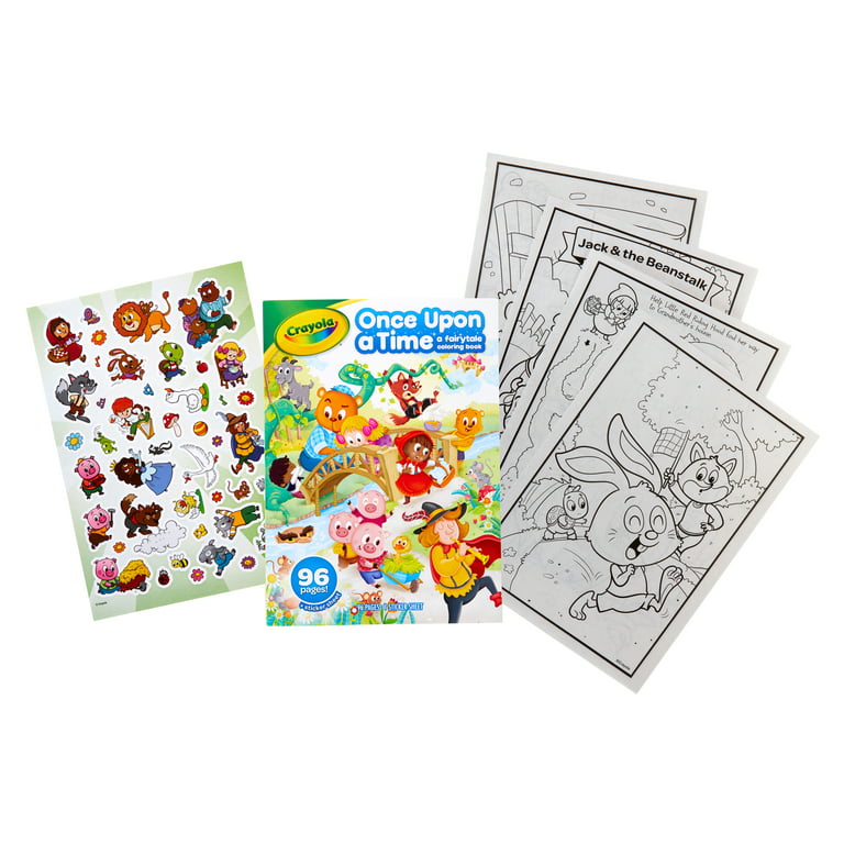 Crayola fairy tales coloring book pg