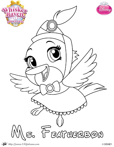 Whisker haven tales coloring page of ms featherbon â