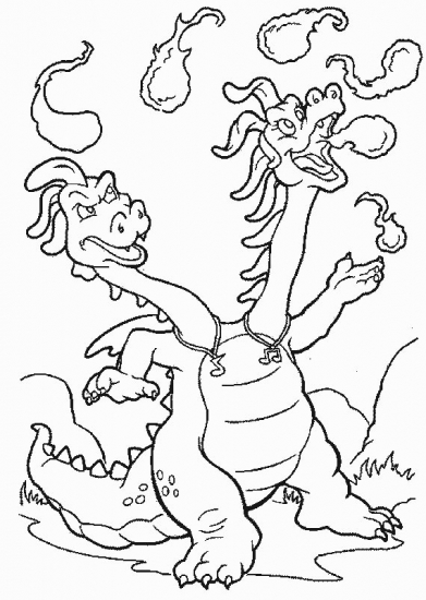 Coloring pages dragon tales with baby dragon tales coloring
