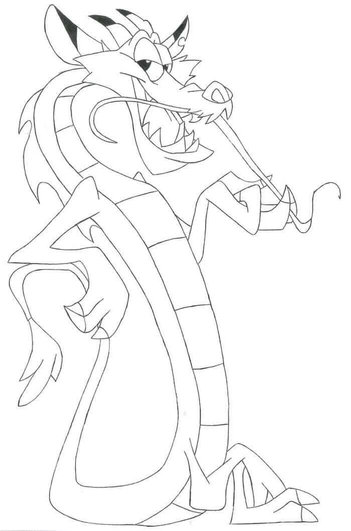 Printable mulan coloring pages pdf