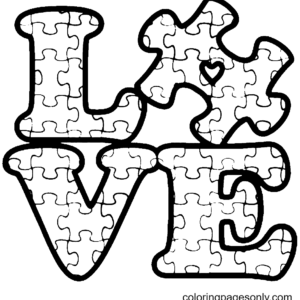 Autism awareness coloring pages printable for free download