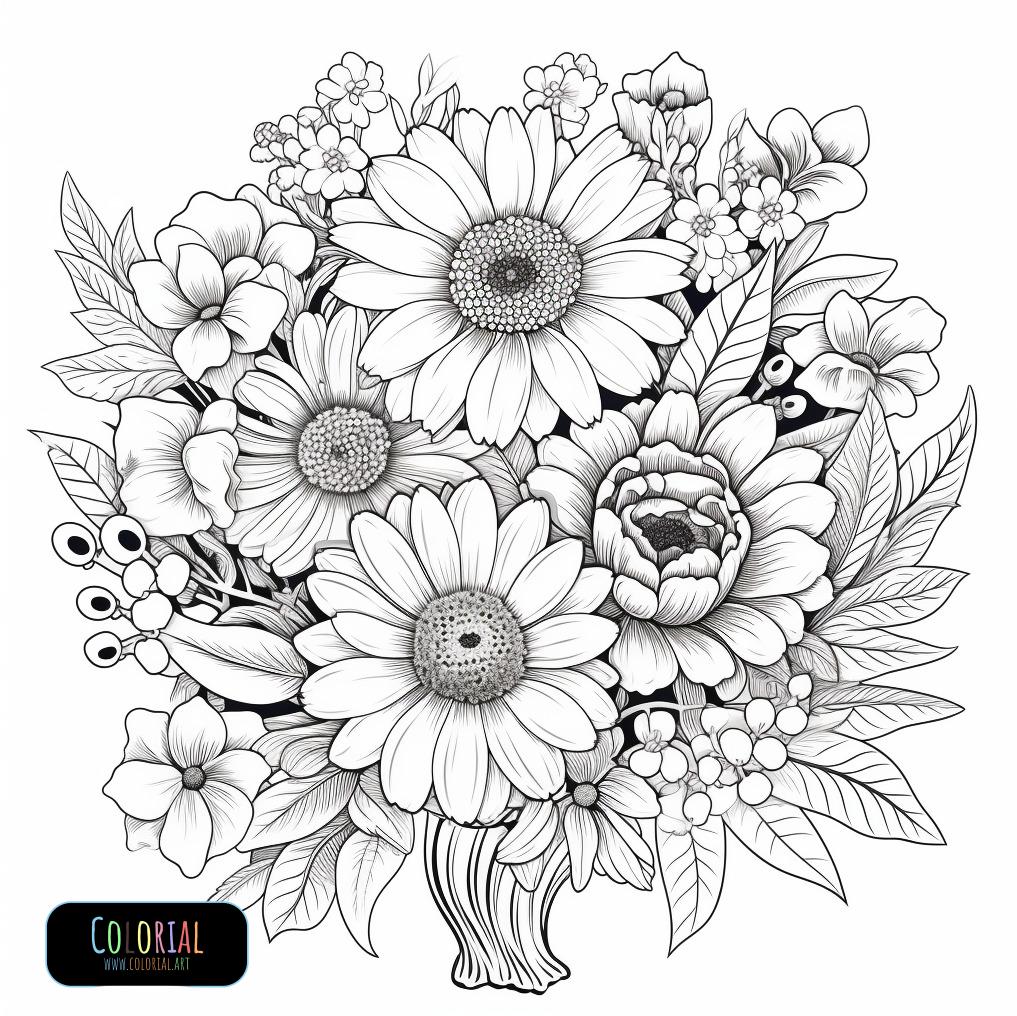 Dibujos de flores para colorear descargalos aquã