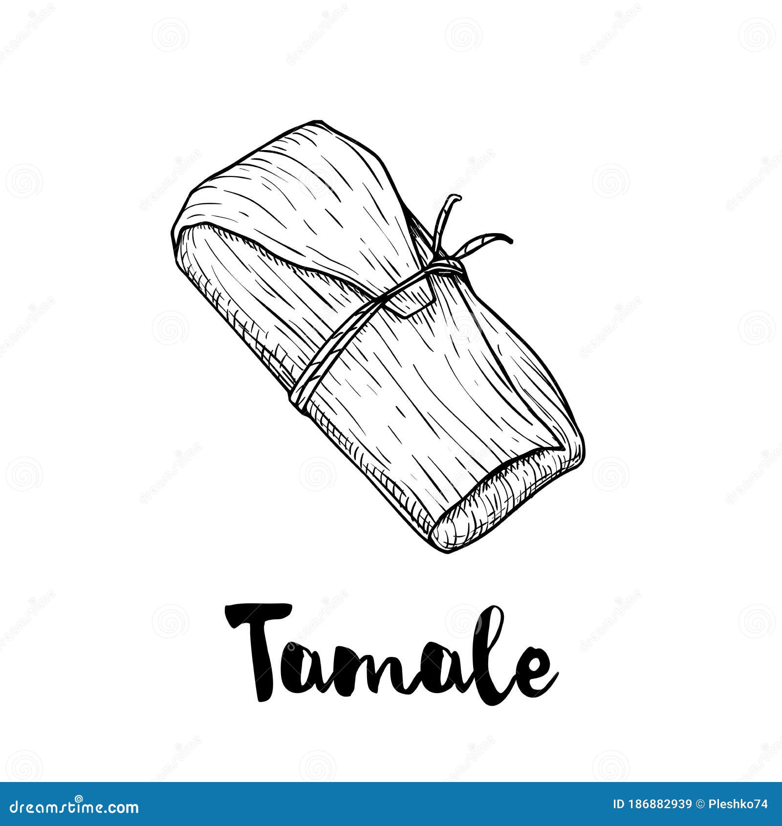 Hand drawn tamale stock illustrations â hand drawn tamale stock illustrations vectors clipart
