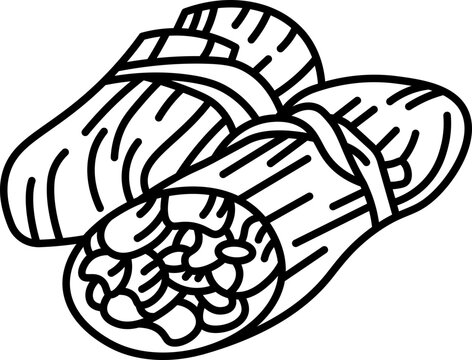 Tamale icon vector