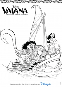Vaiana coloring pages to download for free