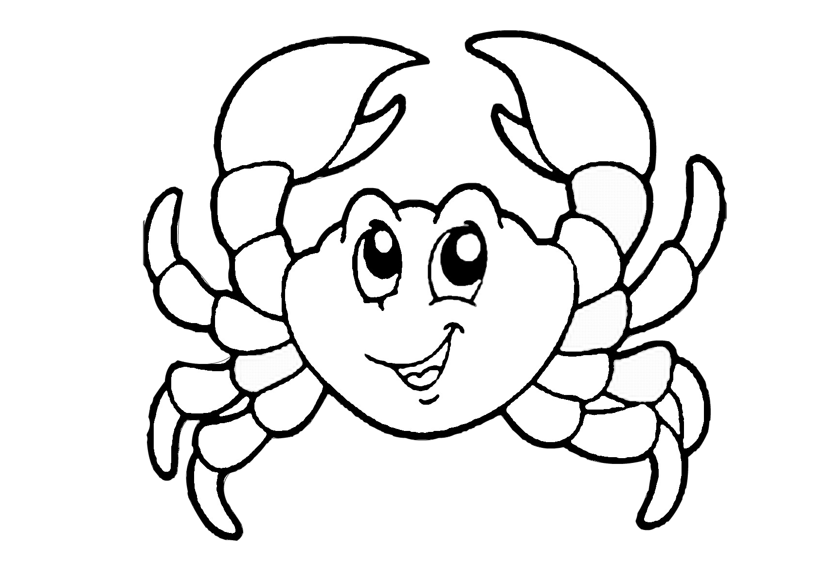 Crab coloring pages