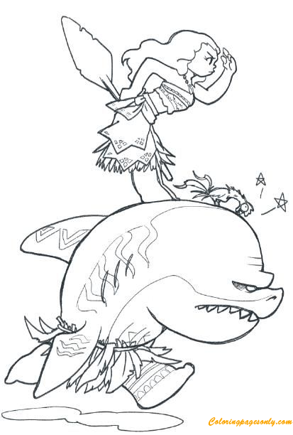 Moana coloring pages