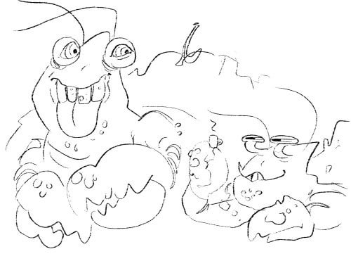 Tamatoa doodles by me cinnabees rmoana