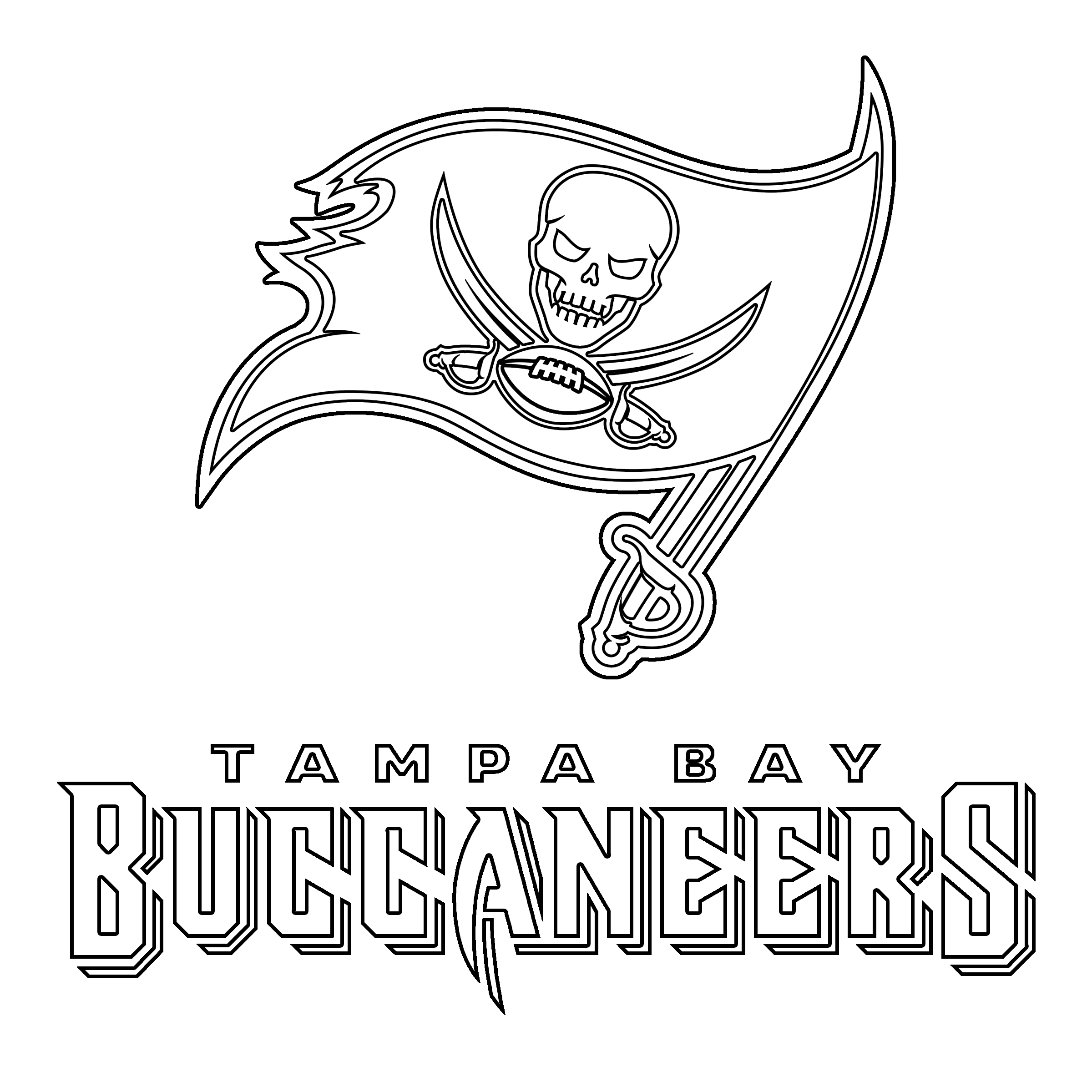 Download or print this amazing coloring page tampa bay buccaneers logo png transparent â tampa bay buccaneers logo coloring book pages football coloring pages