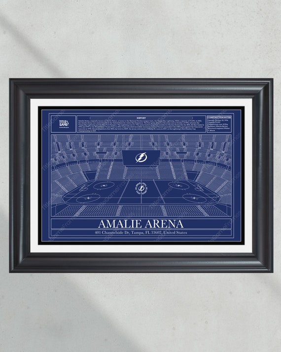 Tampa bay lightning amalie arena hockey stadium blueprint