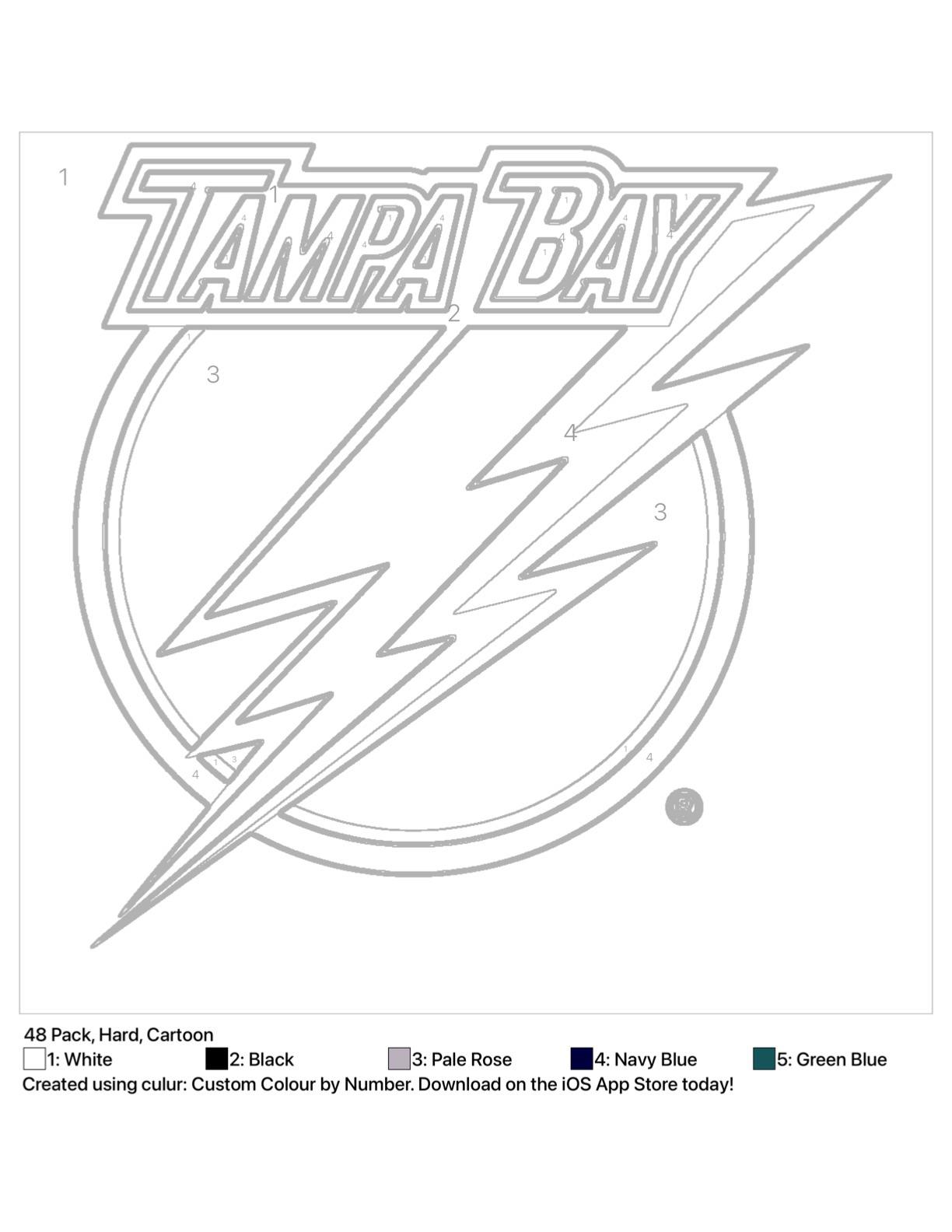 Ravens logo color by numbers rravens