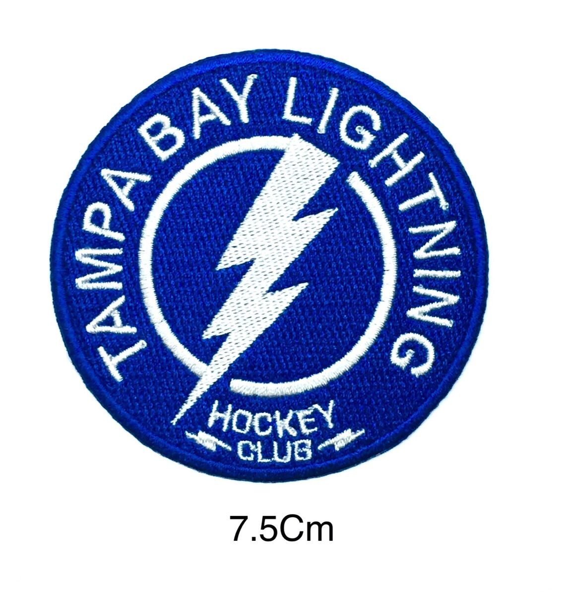 Nhl tampa bay lightning logo patch sport embroidery iron sewing on fabric