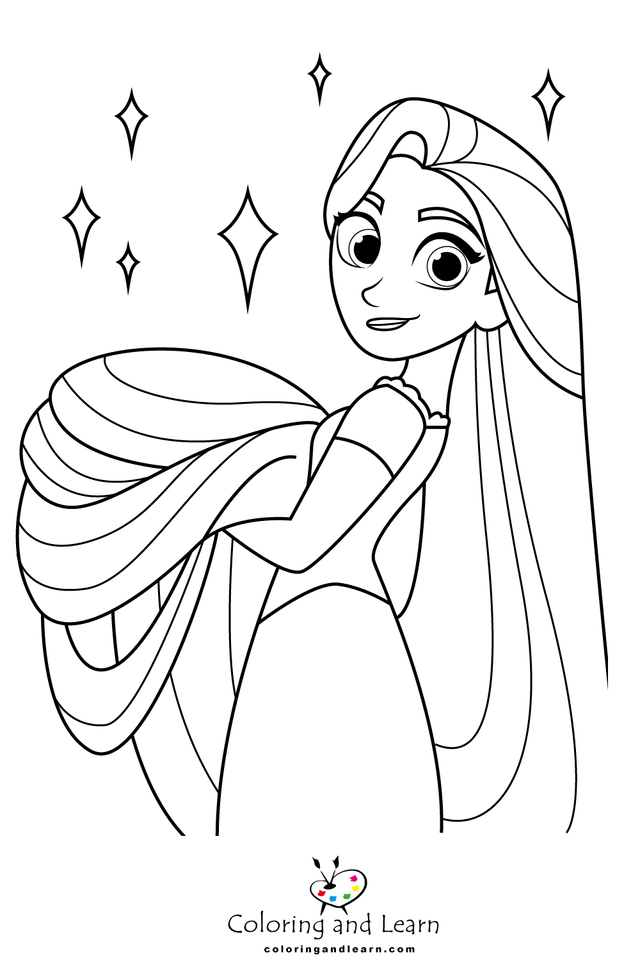 Rapunzel coloring pages rcoloringpages