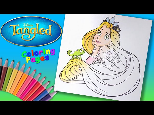 Tangled coloring book for girls rapunzel coloring pages disney princess colouring