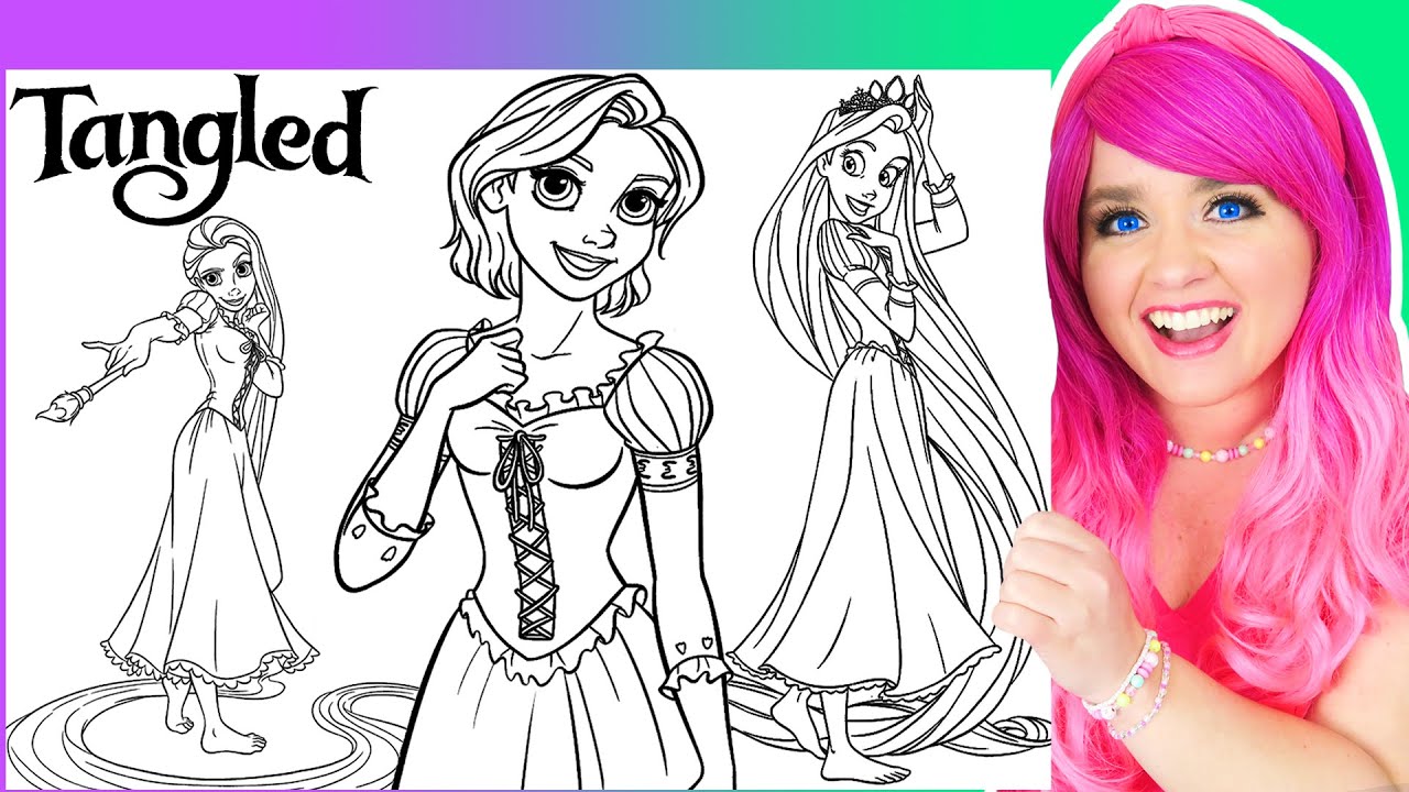 Coloring rapunzel tangled coloring pages prisacolor arkers