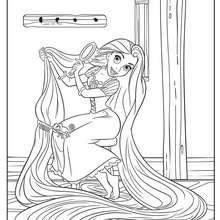 Beautiful rapunzel coloring pages