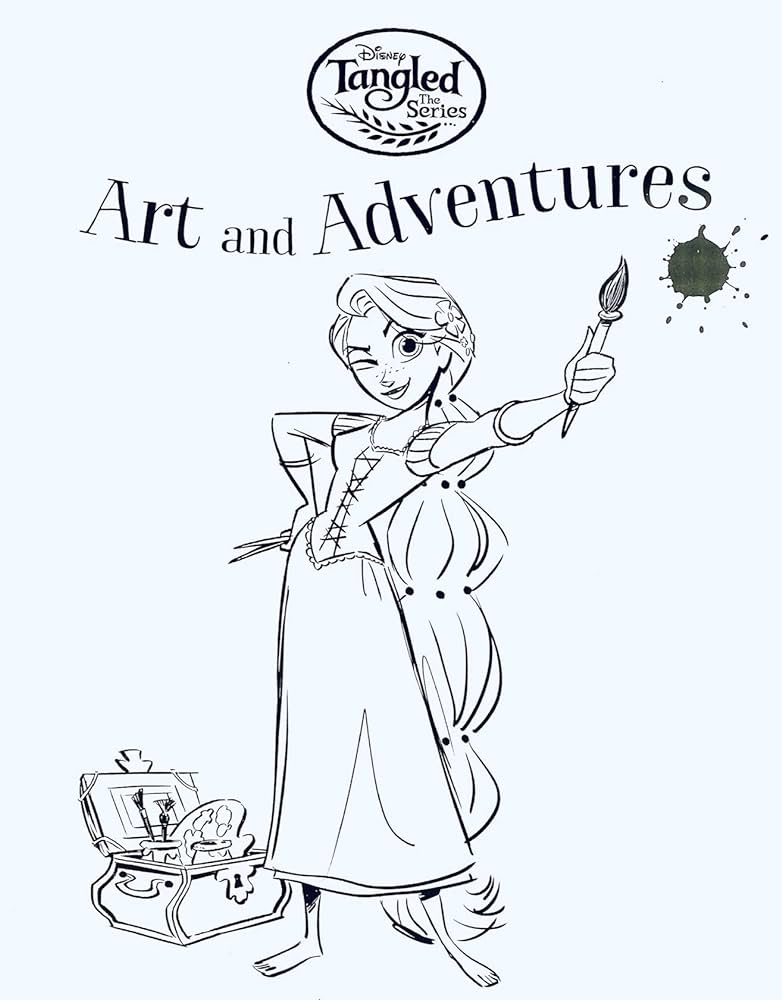 Disney princess tangled art and adventures paint activity book toys games