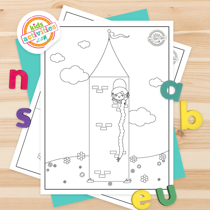 Printable rapunzel coloring pages for kids kids activities blog