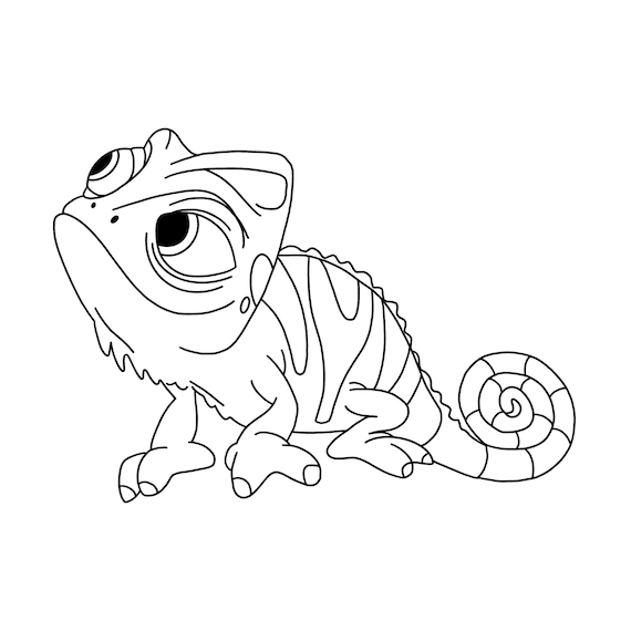 Pascal tangled digital files svgpdfpngjpeg kids coloring pages