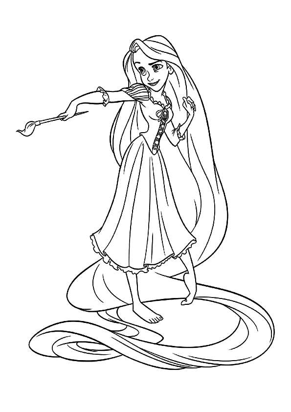 Tangled printables dibujos para colorear pãginas para colorear de princesa princesas para colorear
