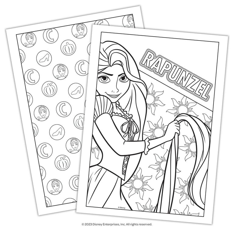 Disney princess page advanced coloring book paperback