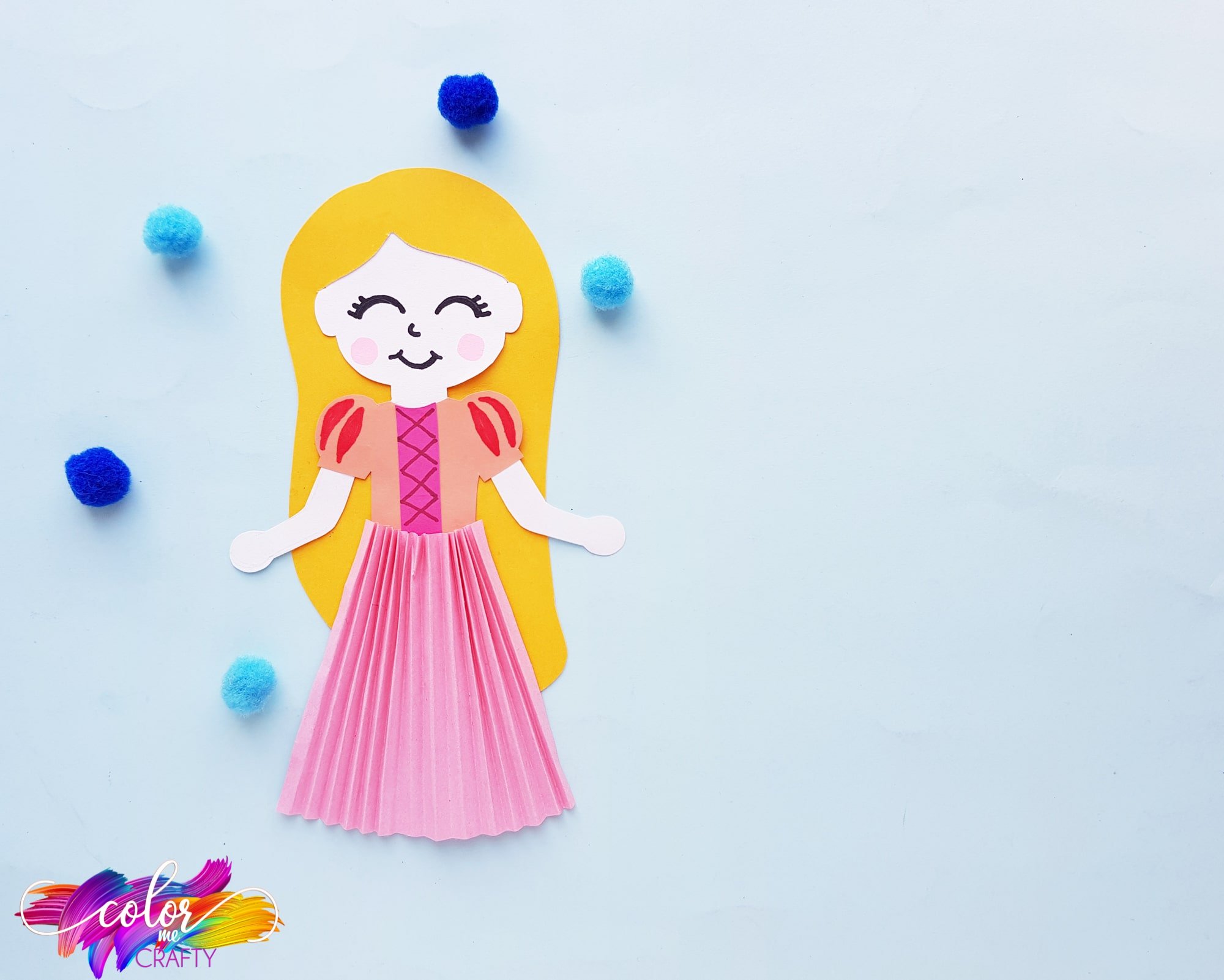 Disney princess rapunzel paper doll craft