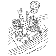 Beautiful rapunzel coloring pages for your little girl