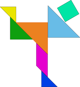 Tangram puzzle game vector for free download