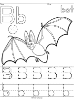 Bat coloring pages and printable activities