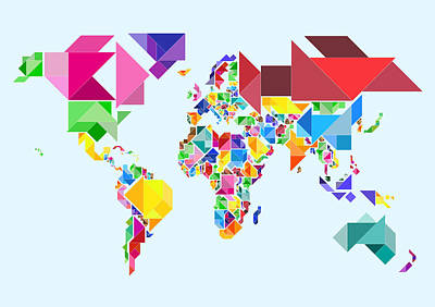 Tangram posters for sale