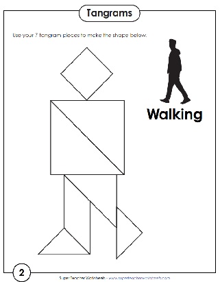 Printable tangram puzzles