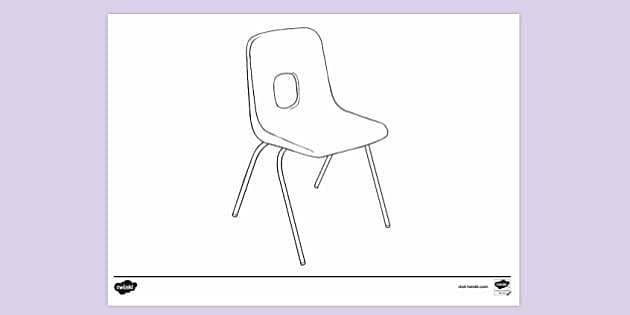 Brand new shiny chair louring page louring sheets