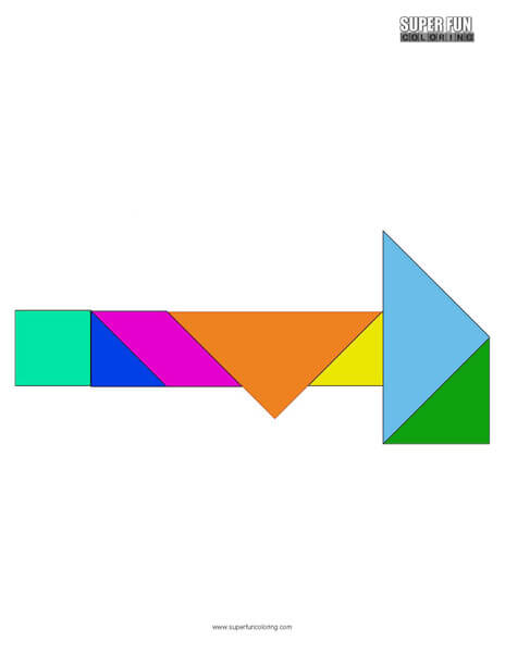 Tangram coloring sheets