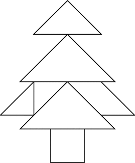 Free pdf printable christmas tangram puzzle