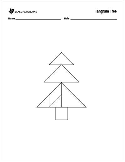 Printable tangram tree tangram tree outline pattern blocks