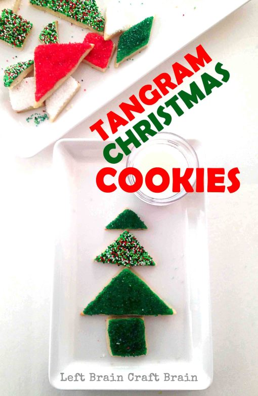 Tangram christmas cookies